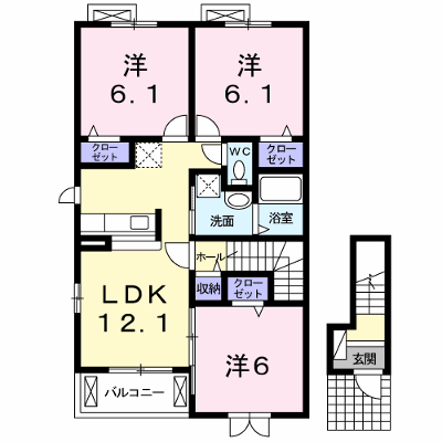 サニー・レジデンスＣ 201【管理NO：1-016919103-02010】 ★家具家電は申し込み後に搬入します★ ★2026年10月中旬入居可能★の物件画像