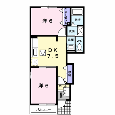 サンピエーノ高井Ａ 101【管理NO：1-012502001-01010】 ★家具家電は申し込み後に搬入します★ ★2026年10月中旬入居可能★の物件画像