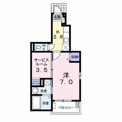 ティ　カルム　ル　シャトー 101【管理NO：1-019017101-01010】 ★家具家電は申し込み後に搬入します★ ★2026年10月下旬入居可能★の物件画像