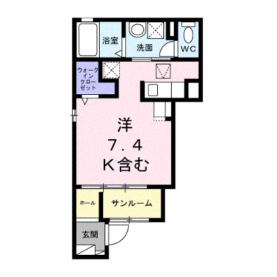 エルノア 101【管理NO：1-028594301-01010】 ★家具家電は申し込み後に搬入します★ ★2026年11月中旬入居可能★の物件画像
