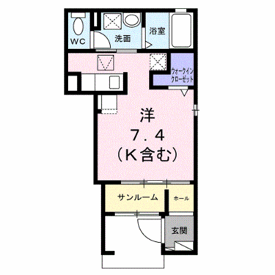 クレアⅡ 103【管理NO：1-028527101-01030】 ★家具家電は申し込み後に搬入します★ ★2026年11月下旬入居可能★の物件画像