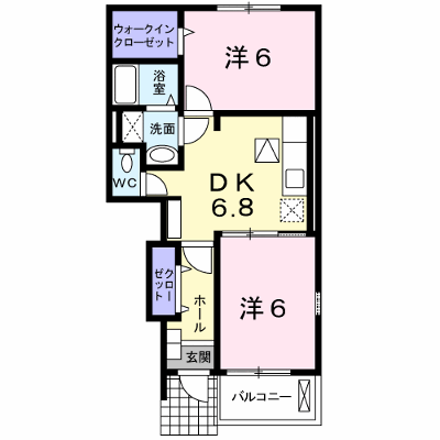 リ－ブルマロンＢ 103【管理NO：1-015870602-01030】 ★家具家電は申し込み後に搬入します★の物件画像