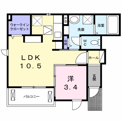 グランドソレイユ戸石 101【管理NO：1-022076101-01010】 ★家具家電は申し込み後に搬入します★ ★2026年10月下旬入居可能★の物件画像
