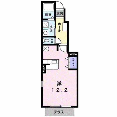 レ・フレ－ル　Ｂ 103【管理NO：1-015004001-01030】 ★家具家電は申し込み後に搬入します★ ★2026年10月中旬入居可能★の物件画像