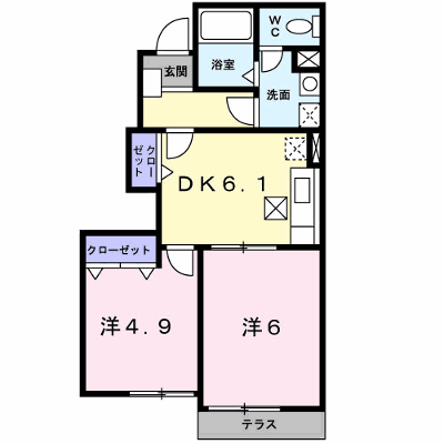 コンドミニアム国分Ｂ 102【管理NO：1-012867002-01020】 ★家具家電は申し込み後に搬入します★ ★2026年10月中旬入居可能★の物件画像