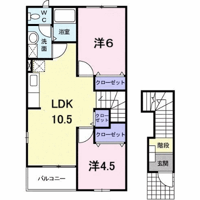 ボヌール・コリーヌ 201【管理NO：1-012126001-02010】 ★家具家電は申し込み後に搬入します★ ★2026年10月中旬入居可能★の物件画像