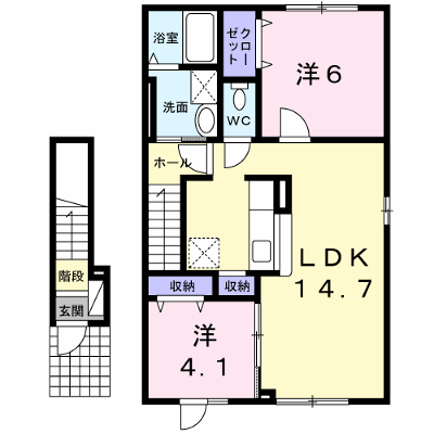 ル・シーニュ沼ノ端Ⅰ 203【管理NO：1-017366901-02030】 ★家具家電は申し込み後に搬入します★の物件画像
