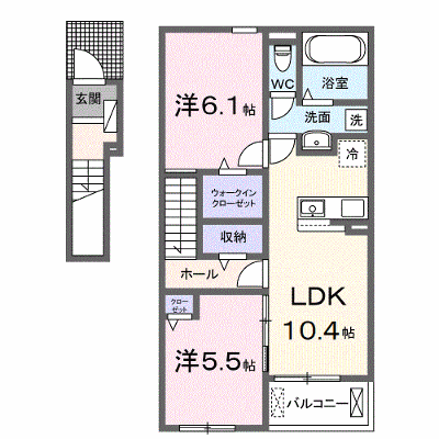 ロジュマン・ボヌール 203【管理NO：1-027942001-02030】 ★家具家電は申し込み後に搬入します★の物件画像