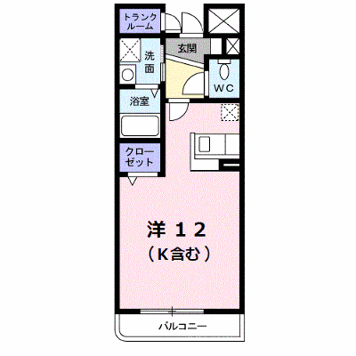 フォンテーヌ 206【管理NO：1-010388801-02060】 ★家具家電は申し込み後に搬入します★ ★2026年10月中旬入居可能★の物件画像