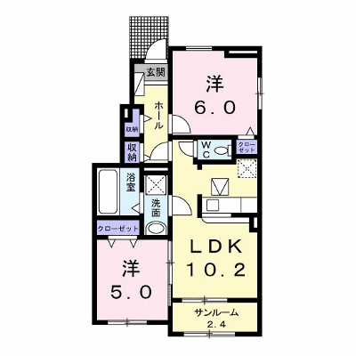 サニー・ブリーズ金屋Ｂ 101【管理NO：1-025436702-01010】 ★家具家電は申し込み後に搬入します★ ★2026年09月中旬入居可能★の物件画像
