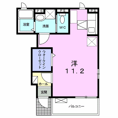 エレガン　ｈｉｒｏ 104【管理NO：1-019153901-01040】 ★家具家電は申し込み後に搬入します★ ★2026年09月下旬入居可能★の物件画像