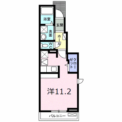 ピースリー 101【管理NO：1-023853801-01010】 ★家具家電は申し込み後に搬入します★の物件画像