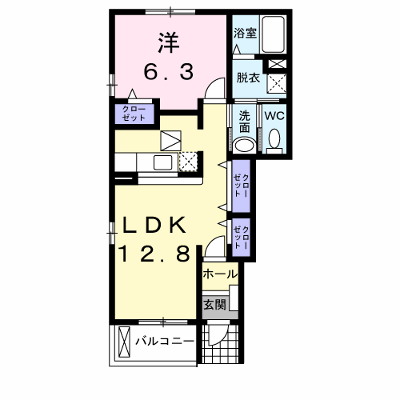 プリムローズ　弐番館 101【管理NO：1-013190802-01010】 ★家具家電は申し込み後に搬入します★ ★2026年10月中旬入居可能★の物件画像