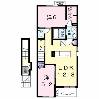 リベルテ 204【管理NO：1-024018901-02040】 ★家具家電は申し込み後に搬入します★ ★2027年02月中旬入居可能★の物件画像