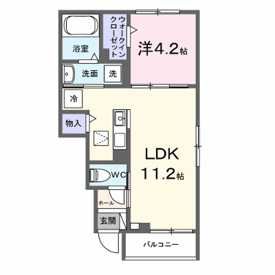 グレイス　ヒルズ 106【管理NO：1-028344201-01050】 ★家具家電は申し込み後に搬入します★ ★2026年11月下旬入居可能★の物件画像