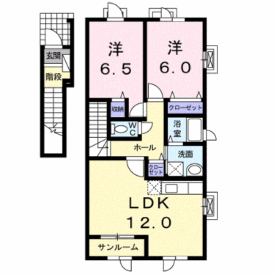 シュシュ 201【管理NO：1-015399401-02010】 ★家具家電は申し込み後に搬入します★ ★2026年10月中旬入居可能★の物件画像