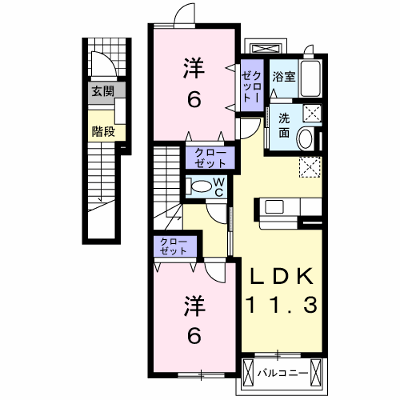 メゾン・フィロスⅡ 203【管理NO：1-014557002-02030】 ★家具家電は申し込み後に搬入します★ ★2026年10月中旬入居可能★の物件画像