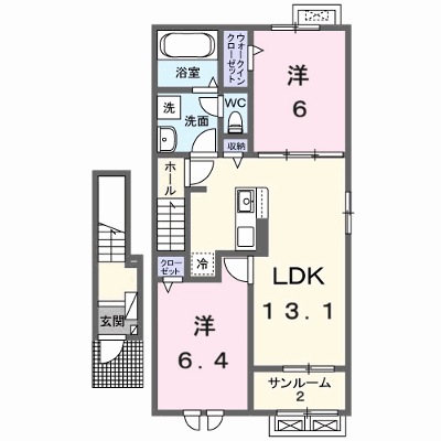 リベルラコッコＣ 203【管理NO：1-026814103-02030】 ★家具家電は申し込み後に搬入します★ ★2026年11月中旬入居可能★の物件画像