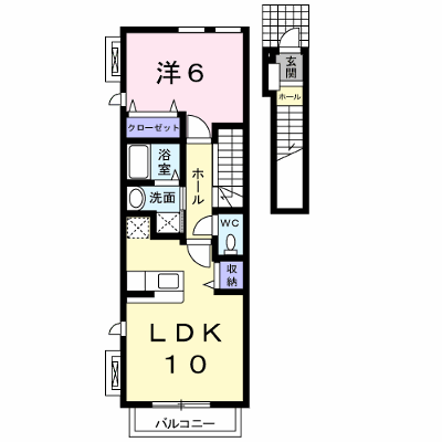 クリスタル　メゾンⅠ 205【管理NO：1-015369901-02040】 ★家具家電は申し込み後に搬入します★ ★2026年10月上旬入居可能★の物件画像