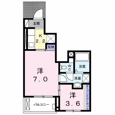 メゾンコリーヌ 103【管理NO：1-021182701-01030】 ★家具家電は申し込み後に搬入します★ ★2026年10月上旬入居可能★の物件画像