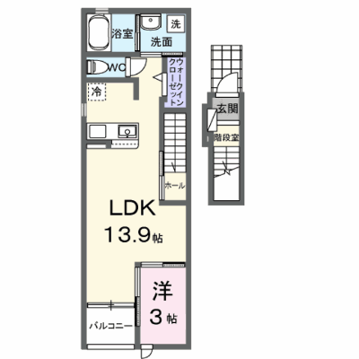 セントアンドリュース 204【管理NO：1-028840401-02040】 ★家具家電は申し込み後に搬入します★ ★2027年01月下旬入居可能★の物件画像