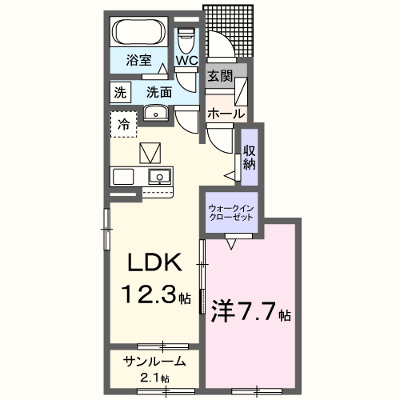 レ・トロワ・ヴァレ 102【管理NO：1-028755701-01020】 ★家具家電は申し込み後に搬入します★ ★2027年01月下旬入居可能★の物件画像