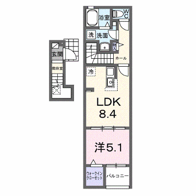 ラーゴム　Ｂ 202【管理NO：1-027466101-02020】 ★家具家電は申し込み後に搬入します★ ★2026年09月下旬入居可能★の物件画像
