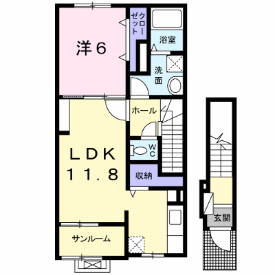 メゾン　ド　フォー　ユー 202【管理NO：1-021596201-02020】 ★家具家電は申し込み後に搬入します★ ★2026年09月下旬入居可能★の物件画像