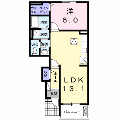アークス川手　Ｂ 102【管理NO：1-015564202-01020】 ★家具家電は申し込み後に搬入します★ ★2026年10月中旬入居可能★の物件画像