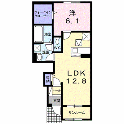 シャトルガーデンＦＳ．Ⅲ 102【管理NO：1-026492301-01020】 ★家具家電は申し込み後に搬入します★ ★2026年10月中旬入居可能★の物件画像