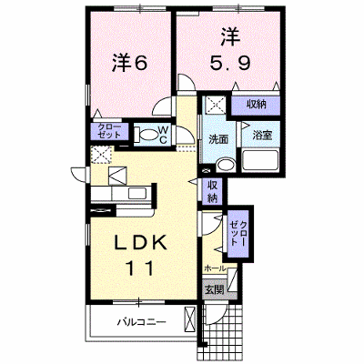 プリムローズＮ 101【管理NO：1-015485401-01010】 ★家具家電は申し込み後に搬入します★の物件画像