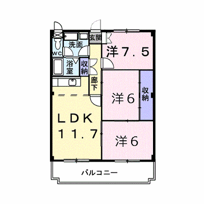 サンパレス鈴木 303【管理NO：1-004229801-03030】 ★家具家電は申し込み後に搬入します★ ★2026年10月中旬入居可能★の物件画像