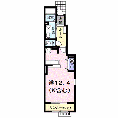 ラ・カーサ・フィオーレⅠ 101【管理NO：1-015172901-01010】 ★家具家電は申し込み後に搬入します★ ★2026年10月下旬入居可能★の物件画像