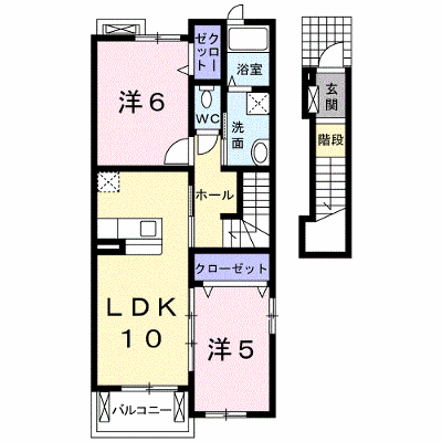 キャトルサンク 201【管理NO：1-019739301-02010】 ★家具家電は申し込み後に搬入します★ ★2026年09月下旬入居可能★の物件画像