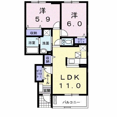 アルカンシェル 102【管理NO：1-014394201-01020】 ★家具家電は申し込み後に搬入します★ ★2026年10月下旬入居可能★の物件画像