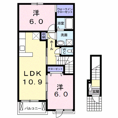 Ｓ・グランツ　Ａ 202【管理NO：1-019474301-02020】 ★家具家電は申し込み後に搬入します★ ★2026年10月中旬入居可能★の物件画像