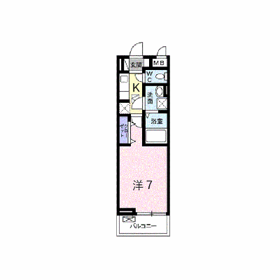プリムローズＫⅤ 102【管理NO：1-024034801-01020】 ★家具家電は申し込み後に搬入します★ ★2026年11月下旬入居可能★の物件画像