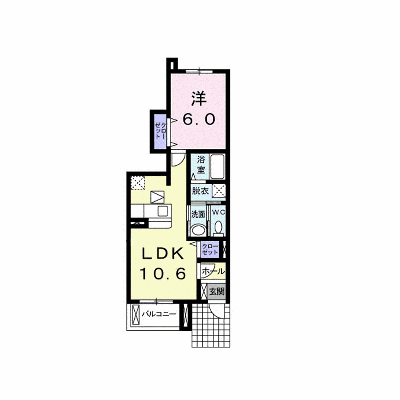 ブランピエール 104【管理NO：1-016145001-01040】 ★家具家電は申し込み後に搬入します★ ★2026年10月中旬入居可能★の物件画像