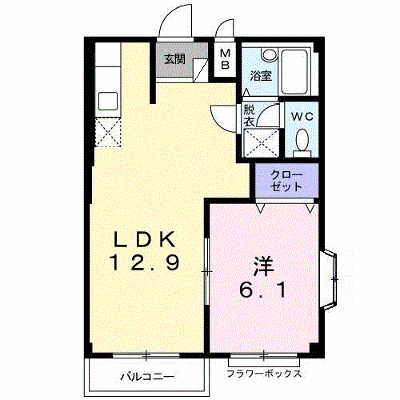 エルディム茂作 101【管理NO：1-004108301-01010】 ★家具家電は申し込み後に搬入します★ ★2026年10月中旬入居可能★の物件画像