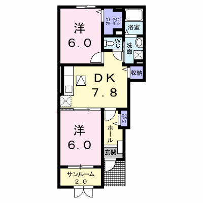 クレール 104【管理NO：1-018201501-01040】 ★家具家電は申し込み後に搬入します★の物件画像
