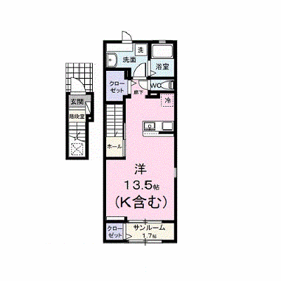 ルーセンス 201【管理NO：1-028148901-02010】 ★家具家電は申し込み後に搬入します★ ★2026年10月中旬入居可能★の物件画像