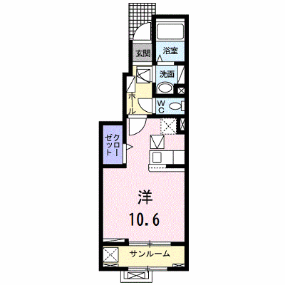 ルヴェ　ソン　ヴェール 102【管理NO：1-028524201-01020】 ★家具家電は申し込み後に搬入します★ ★2027年02月上旬入居可能★の物件画像