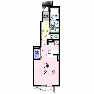 クローバー 103【管理NO：1-014540001-01030】 ★家具家電は申し込み後に搬入します★ ★2026年10月中旬入居可能★の物件画像