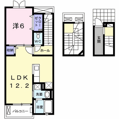 ｂｌｅｕ・ｃｉｅｌ 302【管理NO：1-019082301-03020】 ★家具家電は申し込み後に搬入します★ ★2026年10月下旬入居可能★の物件画像