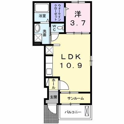 アンジュー 103【管理NO：1-017851801-01030】 ★家具家電は申し込み後に搬入します★ ★2026年11月中旬入居可能★の物件画像