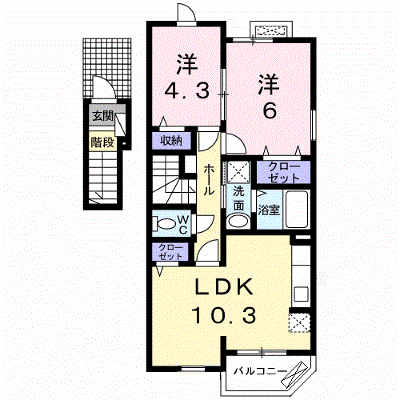 ＩＬ　Ｍａｒｅ 201【管理NO：1-019869402-02010】 ★家具家電は申し込み後に搬入します★ ★2026年11月中旬入居可能★の物件画像