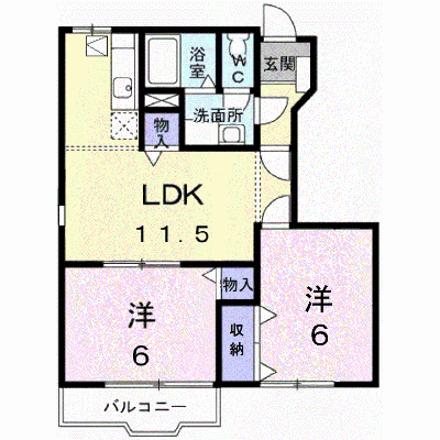 ビヴァリッチＡ 102【管理NO：1-010391701-01020】 ★家具家電は申し込み後に搬入します★の物件画像