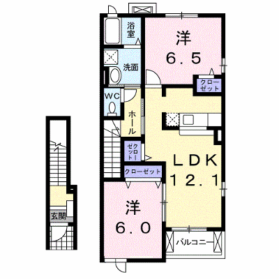 ボーリバージュＢ 205【管理NO：1-015049302-02040】 ★家具家電は申し込み後に搬入します★ ★2026年11月上旬入居可能★の物件画像