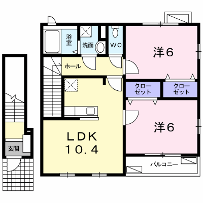 サン・フィオーレ 203【管理NO：1-016425201-02030】 ★家具家電は申し込み後に搬入します★ ★2026年10月中旬入居可能★の物件画像