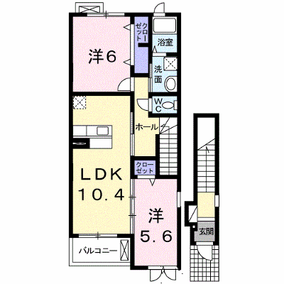 ミニョン　ソレイユ 203【管理NO：1-015864201-02030】 ★家具家電は申し込み後に搬入します★ ★2026年10月下旬入居可能★の物件画像